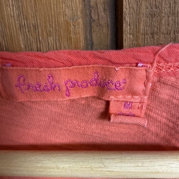 𝅺FRESH Produce hi low tunic/ beach cover up roll sleeves size M - Picture 5 of 9